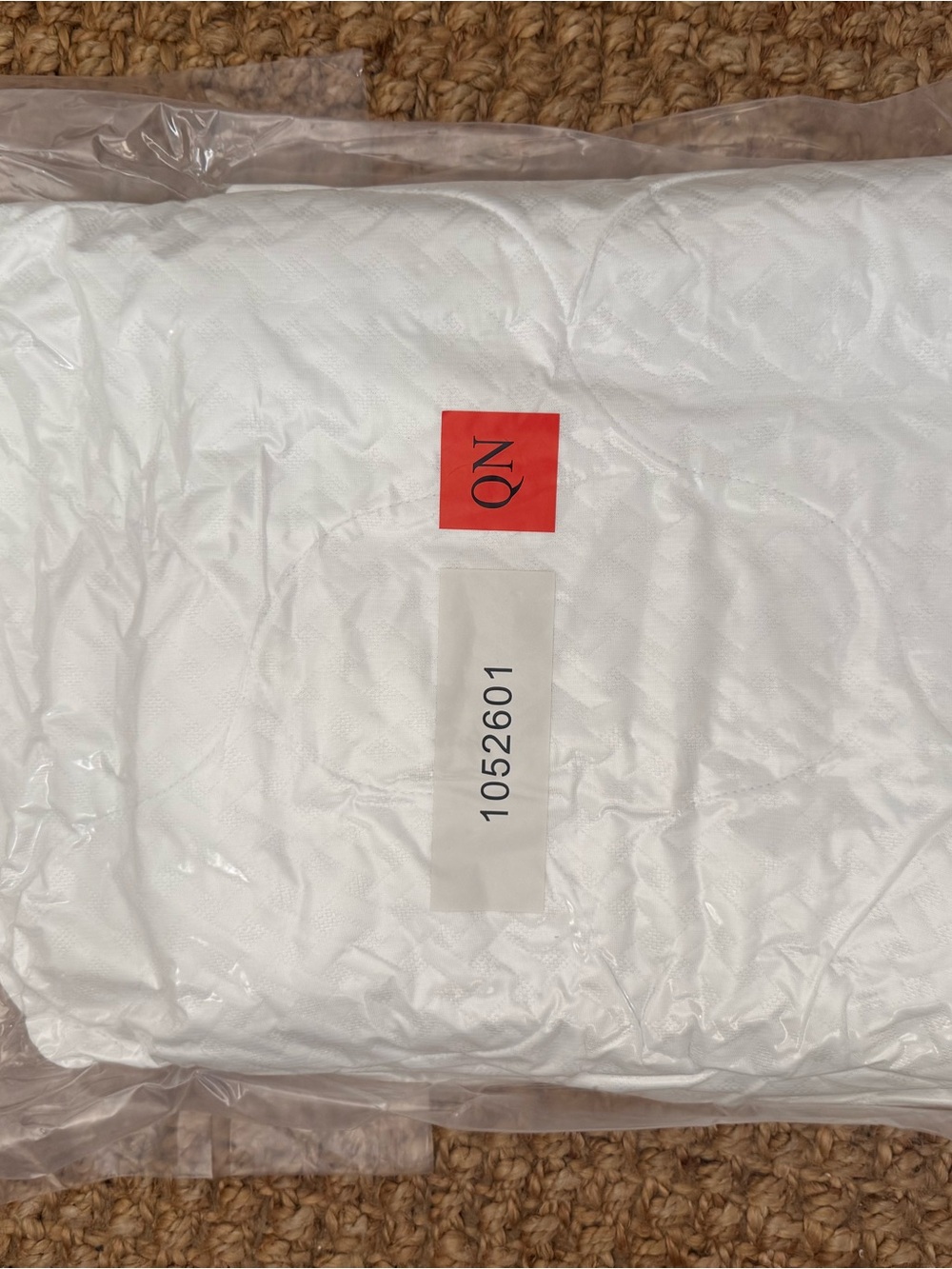 White Quilted Mattress Topper Cover Only